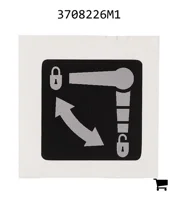 AGCO 3708226M1 Наклейка правая