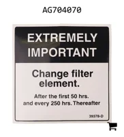 AGCO AG704070 Декаль