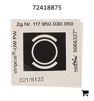 AGCO 72418875 Маркировочная табличка