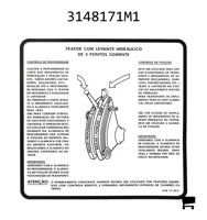AGCO 3148171M1 Декаль