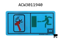 AGCO ACW3011940 Предупреждающая наклейка