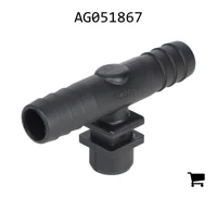 AGCO AG051867 Двойной штуцер шланга, 3/4" X 1/4" FPT