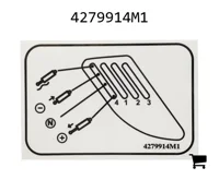 AGCO 4279914M1 Наклейка гидравлического управления