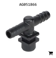 AGCO AG051866 Двойной штуцер шланга, 1/2" X 1/4" FPT