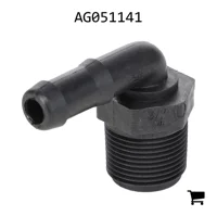 AGCO AG051141 Штуцер 90° с наружной резьбой 3/4" и штуцером под шланг 1/2"