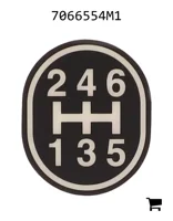 AGCO 7066554M1 Наклейка схемы переключения передач