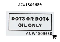 AGCO ACW1809680 Декаль