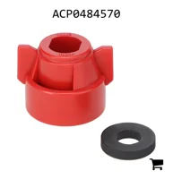 AGCO ACP0484570 Крышка TeeJet для быстросъемного распылителя, красная, овальная