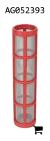 AGCO AG052393 Фильтр грубой очистки 1" с сеткой 30 Mesh, красный