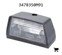 AGCO 3478350M91 Фонарь подсветки номерного знака с лампой 12V 5W