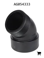 AGCO AG054333 Полипропиленовый отвод 45° 3"