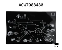 AGCO ACW7088480 Наклейка о смазке