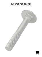 AGCO ACP0703620 Болт каретный с круглой головкой и квадратным подголовком