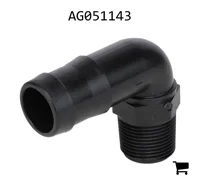 AGCO AG051143 Штуцер 3/4" с наружной резьбой X 1" под шланг, 90°