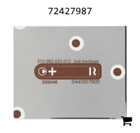 AGCO 72427987 Маркировочная табличка привода клапана, коричневая