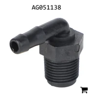 AGCO AG051138 Штуцер 1/2" NPT с наружной резьбой x 3/8" под шланг, 90°