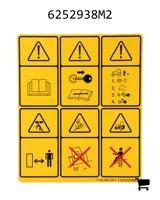 AGCO 6252938M2 Декаль