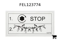 AGCO FEL123774 Наклейка