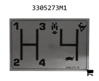 AGCO 3305273M1 Декаль