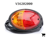 AGCO V36202000 Комбинированный задний фонарь крыла, левый, лампы 12В 21/5Вт и 12В 21