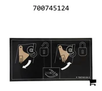 AGCO 700745124 Информационная наклейка