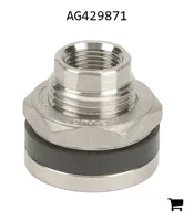 AGCO AG429871 Резьбовой фитинг AGCO для бака 3/8" из нержавеющей стали