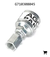 AGCO G710308045 Фитинг гидравлического шланга, C Cutoff 1,2", H1 Stem Hex 15 мм