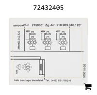 AGCO 72432405 Декаль