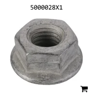 AGCO 5000028X1 Самоконтрящаяся шестигранная гайка с фланцем