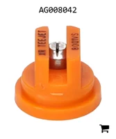 AGCO AG008042 Распылитель плоскоструйный TeeJet, расширенный диапазон, 80°, размер 01, нержавеющая сталь с цветовой кодировкой VisiFlo