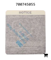 AGCO 700745055 Информационная наклейка