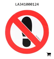 AGCO LA341000124 Предупреждающая наклейка