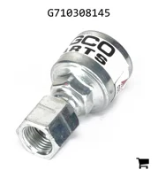 AGCO G710308145 Гидравлический фитинг шланга, C Cutoff 1,3", H1 Stem Hex 18 мм