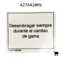 AGCO 4274420M1 Декаль