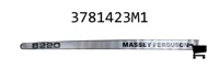 AGCO 3781423M1 Наклейка Massey Ferguson 8220, левая