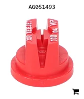AGCO AG051493 Распылитель плоскоструйный TeeJet, расширенный диапазон, 110°, размер 04, полимерный, с цветовой кодировкой VisiFlo