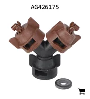 AGCO AG426175 Двухструйный распылитель Turbo TeeJet Visiflo с полимерным корпусом, угол распыла 110⁰, размер 05
