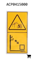 AGCO ACP0415000 Предупреждающая наклейка