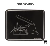 AGCO 700745085 Информационная наклейка