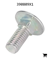 AGCO 390809X1 Болт каретный с круглой головкой и квадратным подголовком