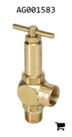 AGCO AG001583 Алюминиевый предохранительный клапан, 3/8", 20,68 бар
