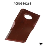 AGCO ACM0000260 Нож дисковой косилки, вращение по часовой стрелке, 18 градусов