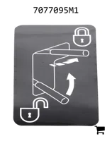 AGCO 7077095M1 Наклейка джойстика управления