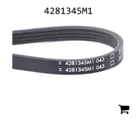 AGCO 4281345M1 Поликлиновой ремень, профиль PK4