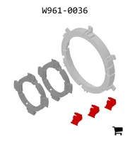 AGCO W961-0036 Ремкомплект защелки ограждения