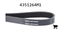 AGCO 4351264M1 Поликлиновой ремень, профиль PK4