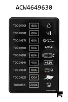 AGCO ACW4649630 Наклейка предохранителей