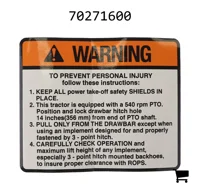 AGCO 70271600 Декаль