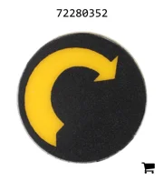 AGCO 72280352 Табличка с обозначениями