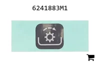 AGCO 6241883M1 Предупреждающая наклейка ВОМ